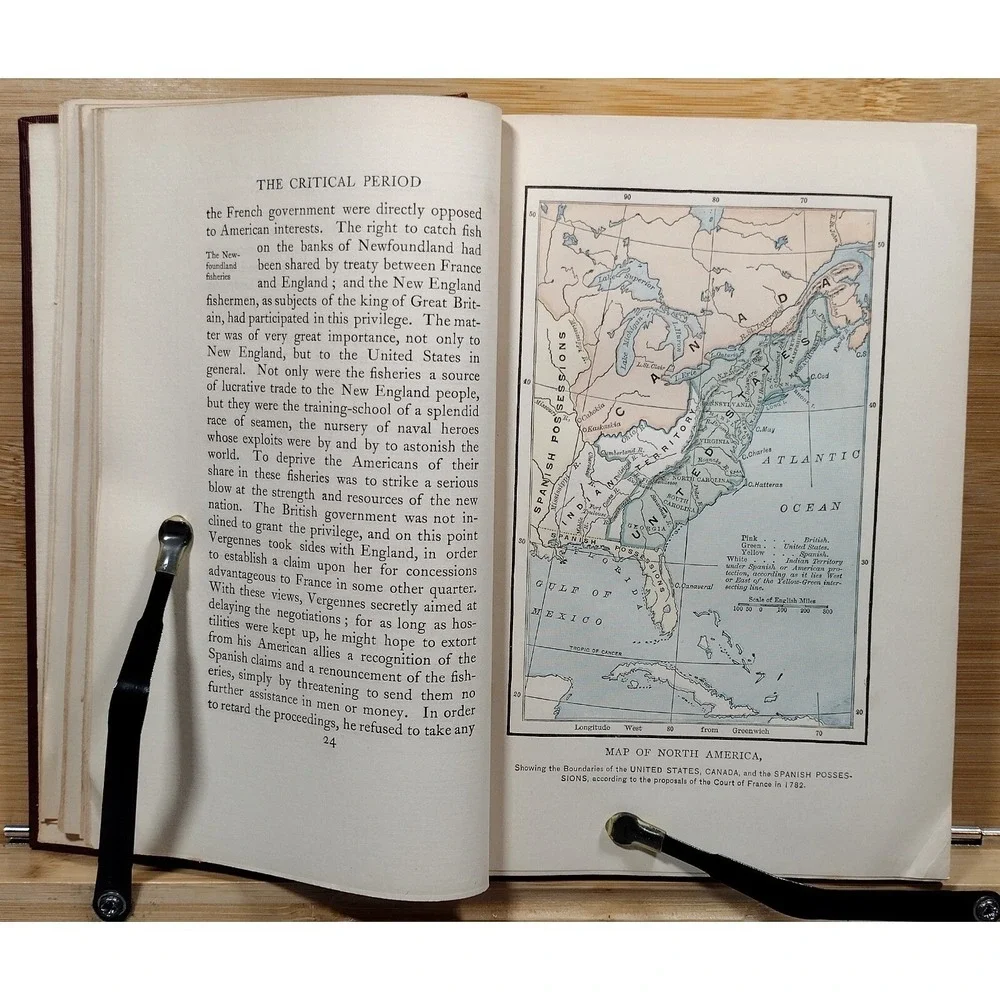 John Fiske's Historical Writings XII The Critical Period American History (1902,